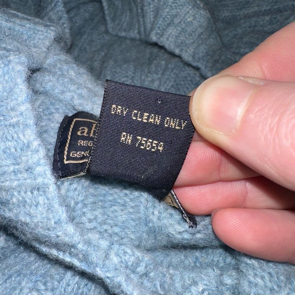 Abercrombie Kids 100% Wool Hooded Sweater Blue Gray Small Gently Worn - Picture 10 of 12
